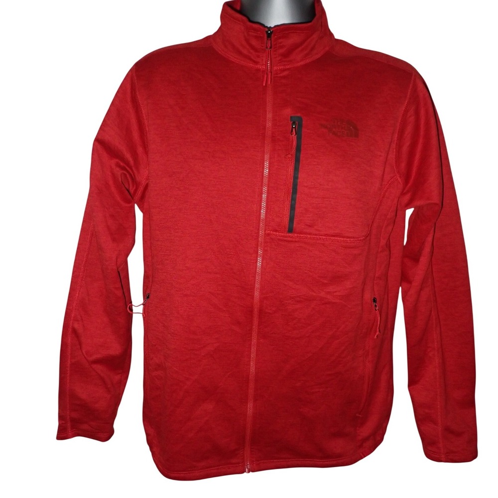 The North Face Men's Canyonlands Full Zip Fleece Jacket Red Medium Gorpcore